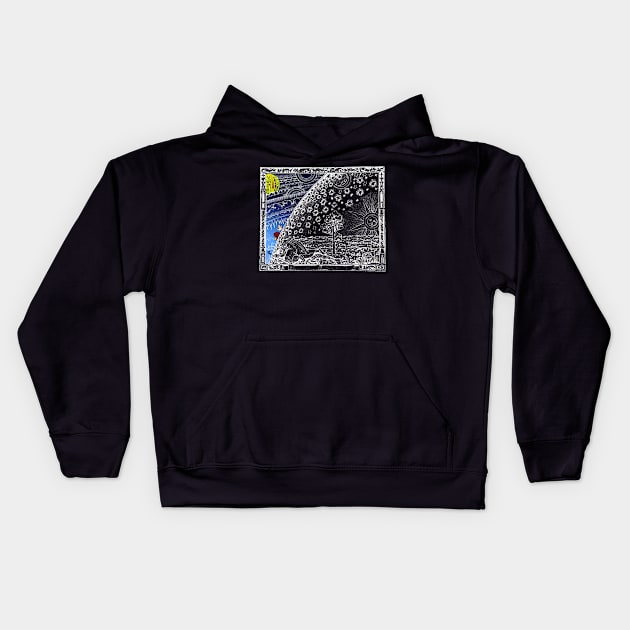 Peek beyond your beliefs. Kids Hoodie by codeWhisperer